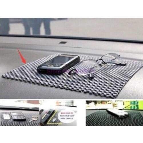 By DHL or Fedex 500pcs Hot Sale black 22*19cm Flexible Car Non Slip Pad Anti Slip Dashboard Mat Phone Cion Key pads Holder