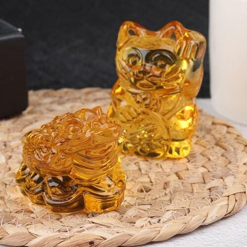 Hot! 1pc Toad Home Office Shop Business Decoration Craft Gift Chinese Fortune Frog Feng Shui Lucky Cat Money