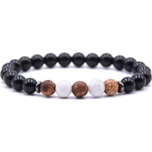 Matte Onyx Pictures Black Bracelet Man Fashion Women Gift For Bracelets