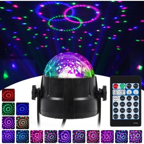 Mini DJ Club Disco KTV Party Bar RGB Color LED Ball Laser Projector Stage Lights
