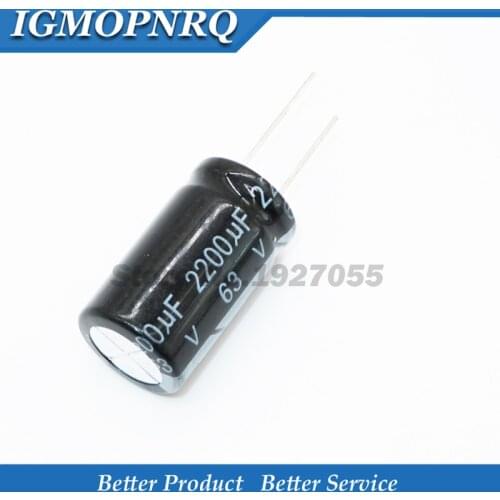5PCS 63v2200uf 18*31 63v 2200uf 18x31 Electrolytic capa Electrolytic capacitor new