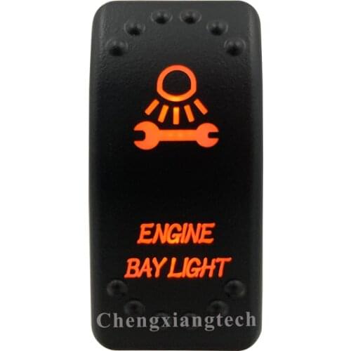 Orange Led - Car Boat Caravan Marine Rocker Switch- Laser Eatched- Engine Bay Light - for Carling ARB NARVA 4X4 -Waterproof