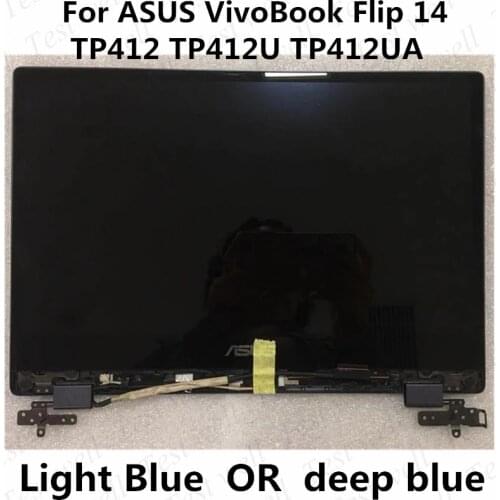 Original 14'' For ASUS VivoBook Flip 14 TP412 TP412U TP412UA LCD display with touch digitizer Full assembly FHD 1920*1080
