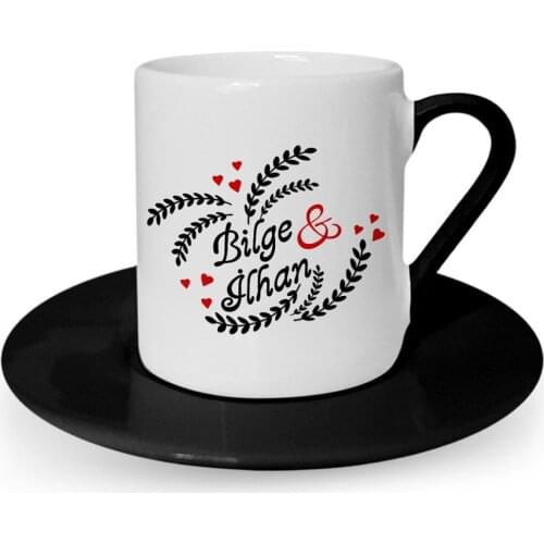 Personalized Valentine 'S Day Themed Black Turkish coffee Cup-31