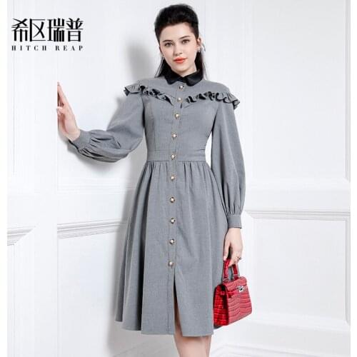 High End French Dress Autumn Dress New Style Womens Temperament In 2021