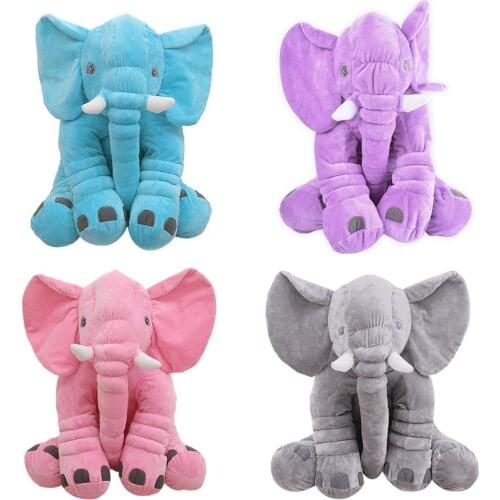Plush Stuffed Elephant Toys Dumb Lovely Excellent Workmanship Delicate Feel Doll Sleeping Back Cushion Baby Accompany Xmas Gift