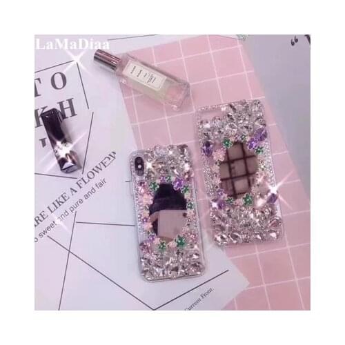 Luxury 3D Crystal Rhinestone Bling Back Case For iPhone 11 12 Pro Max X XS MAX XR 6 Plus 7 8 Plus DIY Glitter Diamond Phone Case
