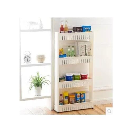 The Goods For Kitchen Storage Rack Fridge Side Shelf 3 Layer Removable With Wheels Bathroom Organizer Shelf Gap Holder