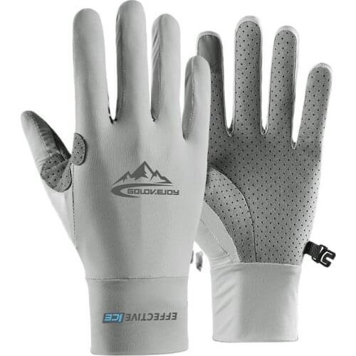 Outdoor Riding Gloves Summer Touch Screen Non-Slip Breathable Cooling Gloves Sports Fishing Full Finger Glove for Men/Women