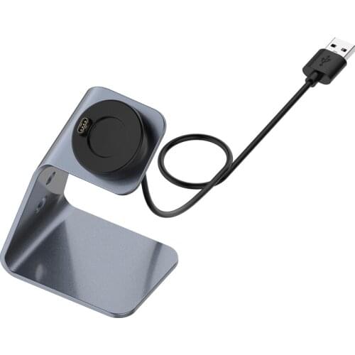 The Universal Aluminum Alloy Charging Stand Watch Charging Dock Holder for Garmin Forerunner 745/Garmin Venu Sq/Fenix 6 Watch