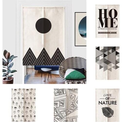 Modern Simple Door Cutain Half Panel Curtain Bedroom Kitchen Blackout Curtain Doorway Hanging Curtain Home Decoration