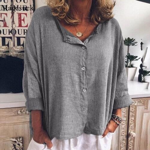 Plus Size Europe and America Streetwear Fashion Cardigan Solid Long Sleeves Blouse Women Casual Single-breasted Top Shirt 12415