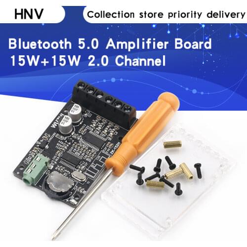ZK-152H DC 9V-24V MINI Bluetooth 5.0 Wireless Audio Digital Power amplifier Stereo board 15Wx2 Bluetooth Amp Amplificador