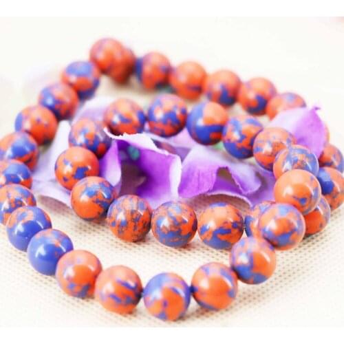 10mm Red Wintersweet Turkey Stone Round loose DIY beads Hand Made Jewelry crafts making design 15inch women Girls Gifts stone