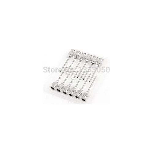 12 Pcs 1" Tip Length Stainless Steel 17ga Dispensing Needles Tips