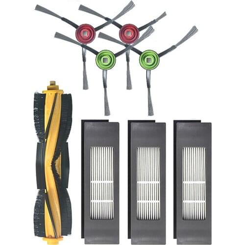 2 pair Side Brushes+3*Filter+1* Rolling Brush Cleaning Kit for DEEBOT OZMO 950 920 T8 Series Robot Vacuum Cleaner Spare Parts