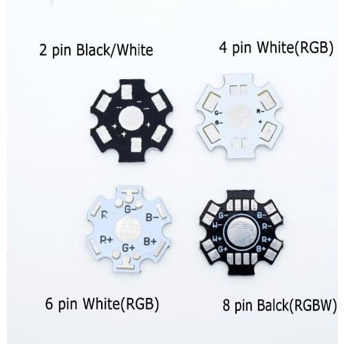 25pcs LED Heat Sink Aluminum Base Plate 20mm Star RGB RGBW PCB Board DIY for 1W 3W 5W High Power LED Chip Beads
