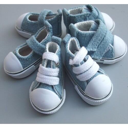 5cm Textile Doll shoes wholesales Mini Toy Shoes For handmade decoration fabric Doll Sneackers Doll shoes