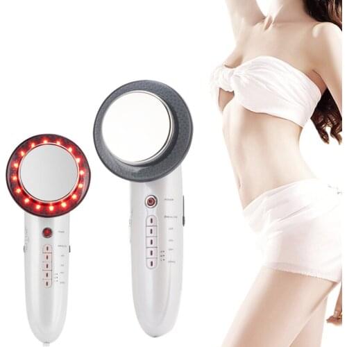 6 In 1 Ultrasonic Cavitation Machine EMS Galvanic LED Ultrasound Slimming Body Face Lift Tools Infrared Therapy Beauty Apparatus