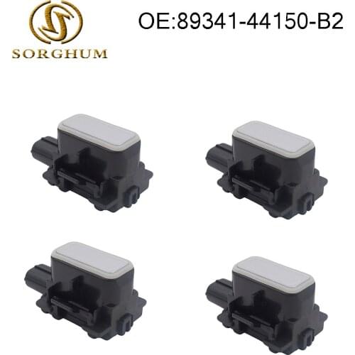 New 4pcs Bumper Parking Distance Control PDC Sensor For Lexus GS300 350 430 450 460 8934144150B2 89341-44150-B2 Premium Silver