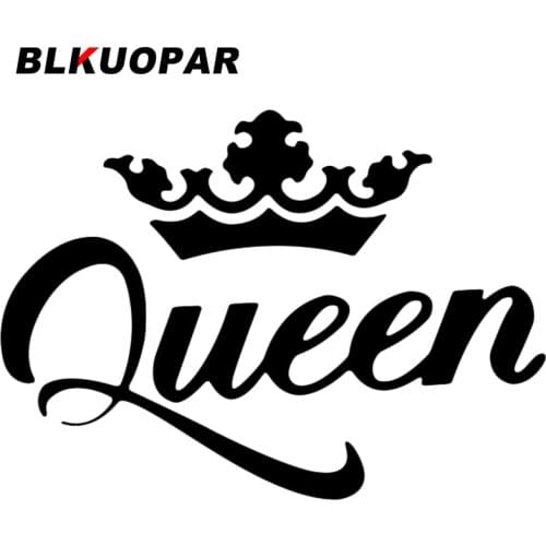 BLKUOPAR for Queen Crown Car Stickers Vinyl Decals Windshield Waterproof Surfboard Sunscreen Occlusion Scratch Custom Printing