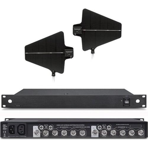 Bolymic Antenna Power Distribution System antenna splitter For Professional Wireless Mic,school,meeting