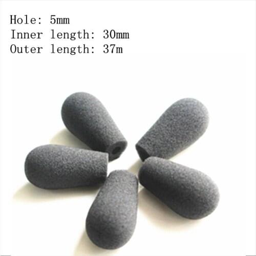 Linhuipad 4000pcs 5mm Quality dense foam mic windscreen microphone covers fit on bose headset microphones