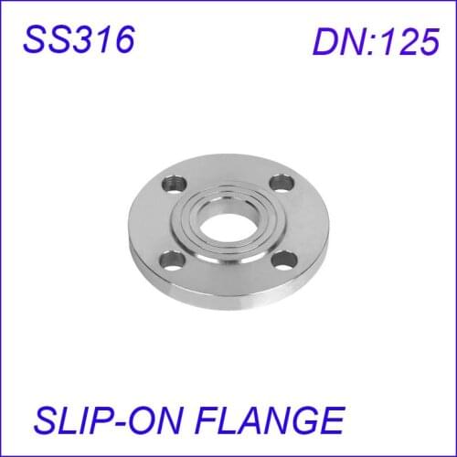 DN125 Stainless Steel SS316L RAISED FACE 4-Bolt SLIP-ON FLANGE Industrial