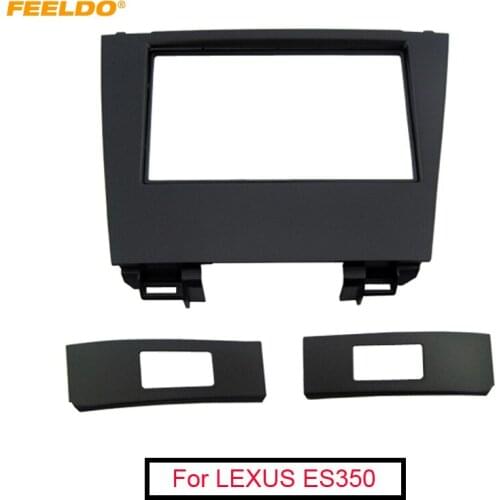 FEELDO Car 2Din Stereo Fascia Frame Plate Adapter For Lexus ES350 2006-2012 CD/DVD Dash Panel Installation Frame Trim Kit