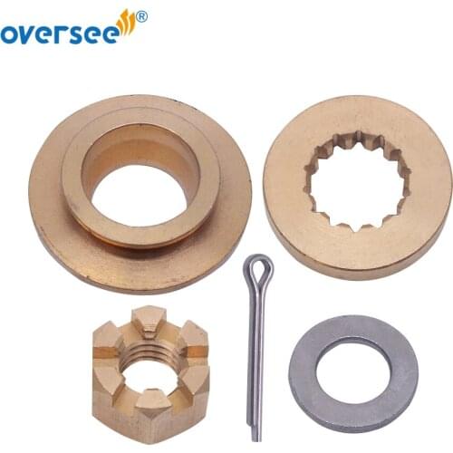318966 Propeller Hardware Kits 323942 Thrust Washer Spacer 318971 Nut For Johnson Outboard Motor OMC Evinrude 15-35HP