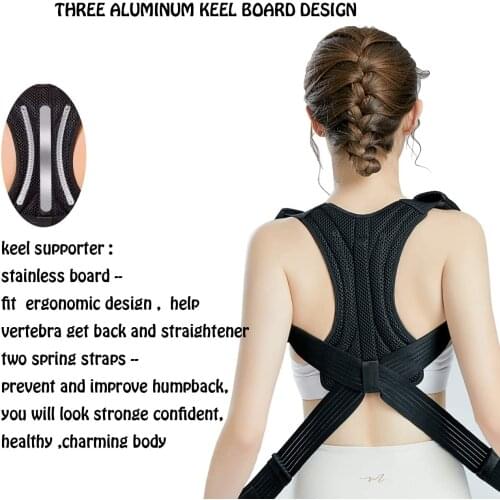 Posture Corrector Kyphosis Brace Adjustable Comfortable Scoliosis Back Humpback Correction Belt for Students Children Adult