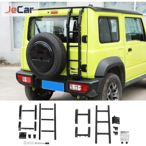 Aluminum Alloy Tailgate Ladder Car Accessories Extension Step Ladder For Suzuki Jimny JB74 2019 Up Car Accessories