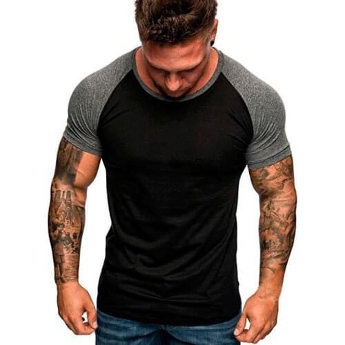 Plus Size M-3XL men t shirt Summer Casual Slim Short Sleeve t-shirts Solid O-Neck tshirt men New Streetwear Tops Tee Shirt Homme