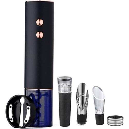 7 Pcs Set Wine Opener Creative Rechargeable Automatic Electric Corkscrew Wine Bottle Openers USB Charging Cable Foil Cutter Tool