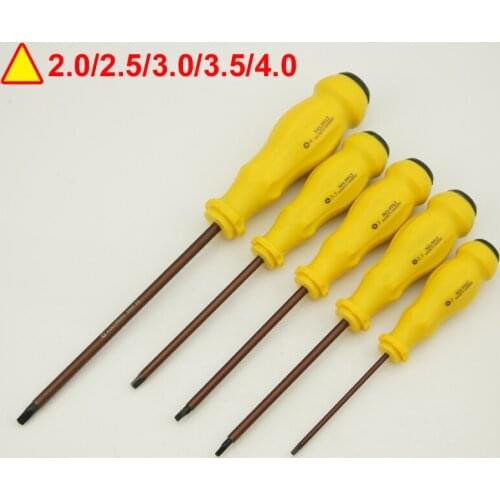 5pcs S2 Alloy Steel Triangle Screwdriver Set 2.0/2.5/3.0/3.5/4.0 Triangle Bits Screwdiver pack Magnetic Durable Multitool