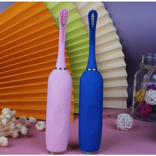 Adult Electric Silicone Toothbrush Sonic Toothbrush Silicone Whitening Teeth With Toothbrush Head Soft Silicone Kids Toothbrush