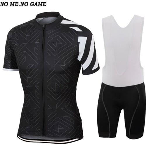 Pro Men Black Outdoor sports Cycling Jersey Sets road Bicycle racing cycling clothing Breathable mountain bike jersey