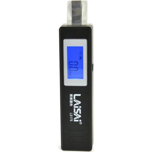 Construction Gap Inspection Ruler Flatness Inspection Ruler Electronic Slope Ruler 0-9.9mm Engineering Wedge Feeler Gauge