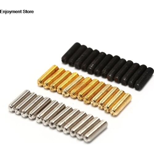 12PCS/PACK Electric Bass Guitar Bridge Saddles Hexagon Screws Tremolo Bridge Hex Screws for tremolo electric guitar bass