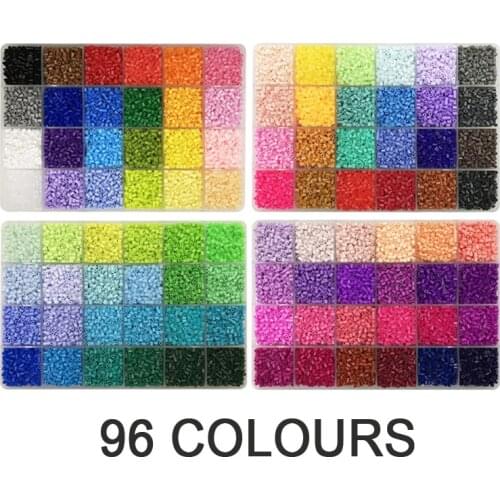 Yantjouet 2.6mm 96colours 4Plate with Tools Kit 52800pcs Hama Beads Iron Beads DIY Toy For Kids High Quality Box