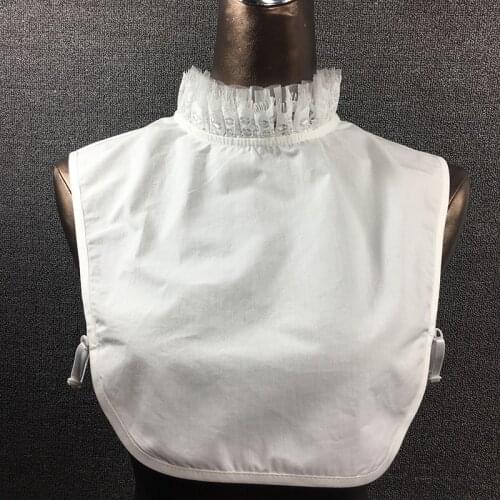 Ladies Women Adult Detachable Lapel Shirt Fake Collar Fashion Solid Color Decoration pullvers half saving shirts false Collars