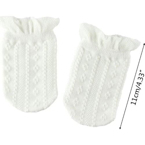 1 Pair Baby Gloves Mittens Soft Cotton Knitted Warmer Socks Sox Shower Gifts