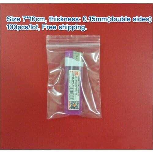 100pcs/lot high quality Transparent PE Zip Lock jewelry Gift Packaging Bags, 7*10cm clear plastic bags for earing ring storage