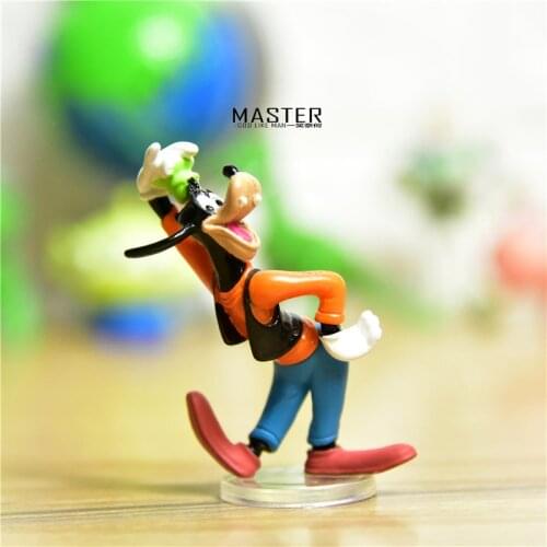 12piece 5.5cm mickey mouse family goofy dog pvc figures toys Cartoon goofy figures model ornaments