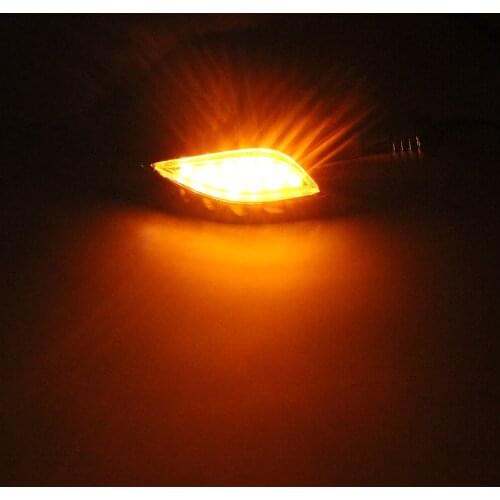 2pcs/Set Moto Blinker Lamp Auto Accessories Motorcycle Turn Indicators LED Turn Signal Light Amber Skull Hand