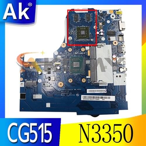 Akemy CG414 CG515 NM-A851 Motherboard For Lenovo 310-15IAP Laptop Motherboard CPU N3350 DDR3 100% Test