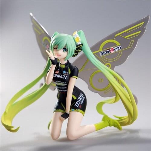 Anime Figurine Hand-made anime two-dimensional butterfly beautiful girl kneeling chassis Decoration Doll Model Toy Gift