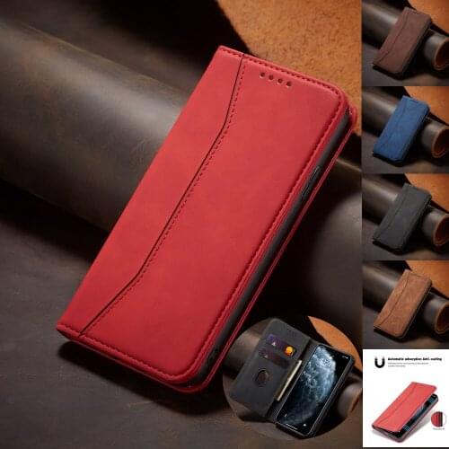 Poco X3 Nfc Mi Case for Xiaomi 11 Leather Wallet Flip Cover Strong Magnetic Shockproof Full Body Protection Phone Fundas