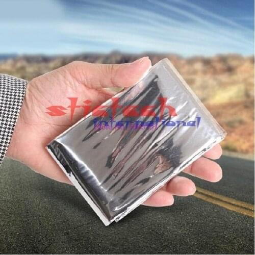 By dhl or ems 200pcs Portable Emergency Blanket First Aid Survival Rescue Curtain Tent Tools Hiking Life-saving Foil Thermal kit