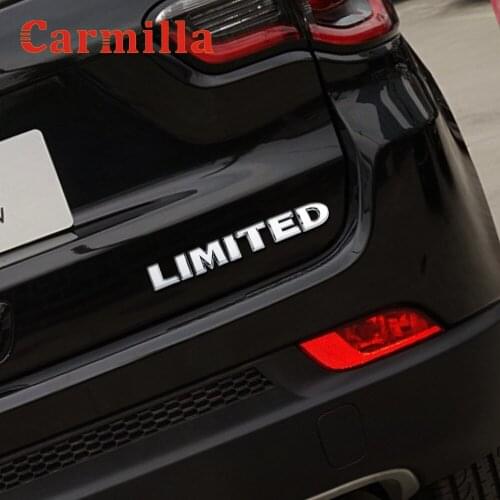Color My Life Black Silver LIMITED Sticker Tail Emblem Badge Decals Car Body Stickers for Jeep Renegade 2014 - 2021 Accessories